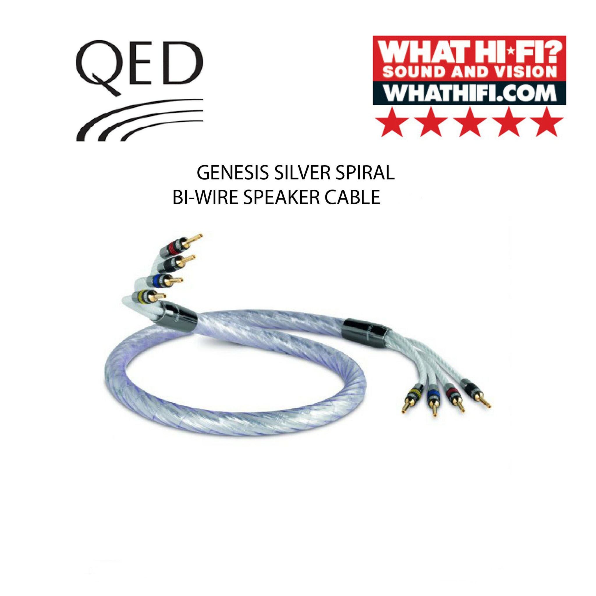 Qed Genesis Silver Spiral Bi Wire Av World Auckland Hifi Store